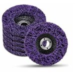 Alovez - lot de 5 violet disques de nettoyage, disque abrasif de ponceuse, 115 x 22 mm disque meuleuse ...