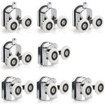 8 roulettes porte de douche coulissante roulette porte coulissante douche en alliage de zinc 23 mm de ...