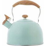 Bouilloire sifflante, 2. 5l bouilloire sifflante induction gaz bouilloire en acier inoxydable bouilloire ...