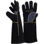 Gants résistants au feu et à la chaleur extrêmes, cuir avec coutures en kevlar, parfaits pour cheminée, ... Gants résistants au feu et à la chaleur extrêmes, cuir avec coutures en kevlar, parfaits pour cheminée, ...