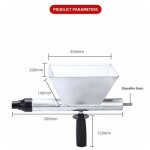 Alovez - pistolet  coulis de ciment pulvrisateur mortier pistolet de moritier de ciment de chaux de ...