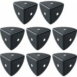 Alovez - protection coin de table 8 pcs meuble d'angle corniere aluminium noir convient pour protection ...