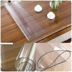 Alovez - protge table pvc nappe / protecteur de table transparent sur mesure (dispo en (160x90 cm)