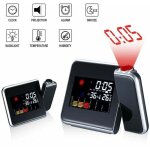 Alovez - rveil  projection numrique rveil led avec projection, 16 x 6 x 12 cm