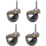 Alovez - roulettes pivotantes, roulettes à billes rotatives à 360 degrés, plaque supérieure avec capot, ... Alovez - roulettes pivotantes, roulettes à billes rotatives à 360 degrés, plaque supérieure avec capot, ...