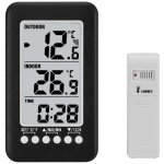 [jamais utilis] alovez thermomtre numrique sans fil intrieur / extrieur - capteur double pour maison, ...