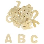 Alphabet en bois - ctop - 26 lettres - 3 - 4 cm - �paisseur 0, 2 cm