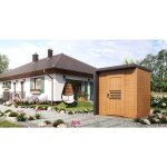 Alpholz - abri de jardin bratek 19 naturel , mm paisseur paroi 204 x 202 cm