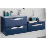 Plan pour vasque  poser salle de bain alterna sducta 60cm bleu ptrole - 3372860