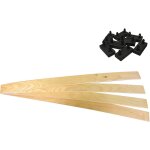 Altobuy - altolattes - lot de 4 lattes 63cm + 8 embouts