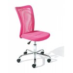Clide fushia - fauteuil de bureau rose pour enfant avec roulettes
