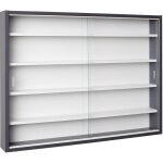 Altobuy - collect - vitrine murale 5 compartiments grise et blanche Altobuy - collect - vitrine murale 5 compartiments grise et blanche