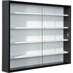 Collect - vitrine murale 5 compartiments noire et blanche