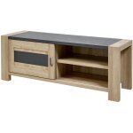 Altobuy - iris - meuble tv 1 porte coulissante imitation bois