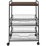 Altobuy - ivar - desserte à roulettes industrielle etagère et tiroirs Altobuy - ivar - desserte à roulettes industrielle etagère et tiroirs