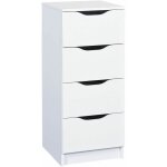 Jenny - chiffonnier 4 tiroirs coloris blanc Jenny - chiffonnier 4 tiroirs coloris blanc