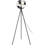 Altobuy - lampadaire globe terrestre en mtal noir ajour h158cm
