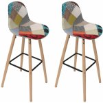 Altobuy - patchwork - lot de 2 tabourets de bar scandinave Altobuy - patchwork - lot de 2 tabourets de bar scandinave