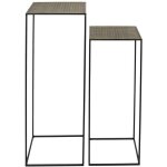 Altobuy - prada - sellettes gigognes m�tal aspect or vieilli