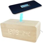 Altobuy - rveil 2 - en - 1 chargeur  induction effet bois clair