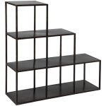 Altobuy - ruben - etag�re de rangement en acier noir vieilli