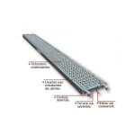Altrad - plancher acier galvanis tolacier 0, 365 x 1, 50m (300kg / m2) - gamme chafaudage faadier ...