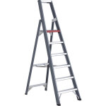 Altrex - escabeau � marches en aluminium, acc�s un c�t�, avec