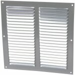 Nicoll ? grille de ventilation en aluminium anodis� gris 30x30 cm ? moustiquaire int�gr�e ? installation ...