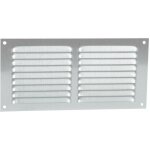 Nicoll - alu anodise gris avec moustiquaire rectangulaire horizontale 10x20