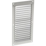 Nicoll - alu anodise gris avec moustiquaire rectangulaire verticale 20x10