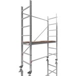 Alucombine 3. 0 - 300, hauteur de travail 3m, �chafaudage �chellee & 4x roues d'�chafaudage de roulement ...