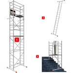 Alucombine 3. 0 - 700, hauteur de travail 7m, �chafaudage �chellee & traverse