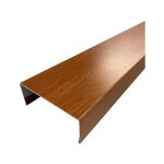 Aluhome ? nez de cloison en aluminium 15 / 10�me 2, 60m ? largeur 78mm ? finition ch�ne dor� cd28 ? pose ...