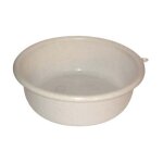 Aluminium et plastique - bassine ronde 20l d45x20cm gris mouchet� rivb20gr