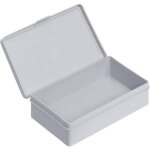 66017 bac � charni�re esd (l x l x h) 136 x 87 x 35 mm gris 1 pc(s) - alutec