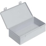 66020 bac � charni�re esd (l x l x h) 225 x 125 x 60 mm gris 1 pc(s) - alutec