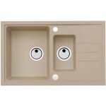 Alveus - intermezzo - �vier en granit 78x48 cm, beige 1117053