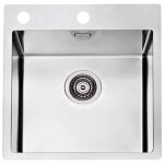 Alveus pure - Évier 47x53 cm, avec commande du vidage, inox 1103608 Alveus pure - Évier 47x53 cm, avec commande du vidage, inox 1103608