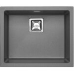 Alveus - quadrix granital - vier en granit 56x46 cm, avec commande de vidage, steel 1108037