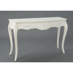 Console 1 tiroir blanc cass en acajou murano 120x40 acajou - amadeus