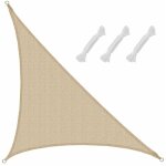 Amanka - voile d'ombrage uv 4, 2x4, 2x6 hdpe triangle protection solaire toile beige Amanka - voile d'ombrage uv 4, 2x4, 2x6 hdpe triangle protection solaire toile beige
