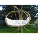 Balancelle amazonas globo royal chair natura 176 x 118 x 72cm coloris naturel Balancelle amazonas globo royal chair natura 176 x 118 x 72cm coloris naturel