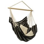 Amazonas - chaise suspendue hamac brasil coloris black 160 x 130cm Amazonas - chaise suspendue hamac brasil coloris black 160 x 130cm