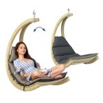 Amazonas - fauteuil relax suspendu swing chair anthracite en bois Amazonas - fauteuil relax suspendu swing chair anthracite en bois