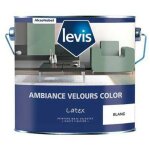 Levis - ambiance velours color peinture acrylique murs - int�rieur conditionnement: 1l - couleur: blanc ...
