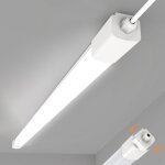 Amdelne led neon 120 cm bande lumineuse led connecte 36 w 3600 lumens blanc chaud 4000 k tube non, ...