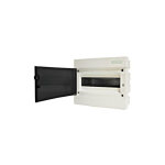 Tehnoplast - coffret �lectrique encastr� 12 modules 1 rang�e avec porte translucide teint�e
