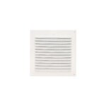 Amig - grille de ventilation 15x15cm alu. blanc avec moustiquaire 20218