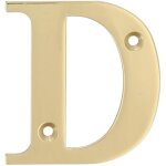 Amig lettres laiton 4'' - 100 mm laiton poli