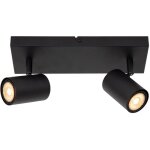 Amigo spot plafond - noir - 2xgu10
